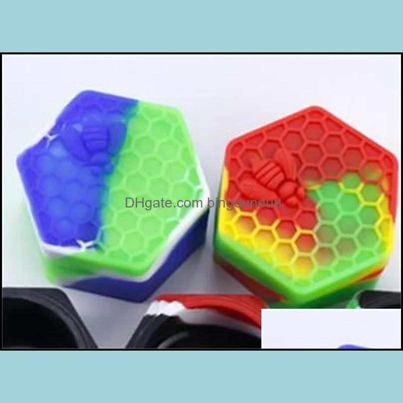 26ml honeybee wax container hexagon storage box jars hive silicone portable make up boxes eco friendly 3 5xz uu