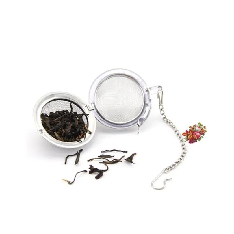 stainless steel tea pot infuser sphere locking spice tea ball strainer mesh infusers strainers filter infusor tool