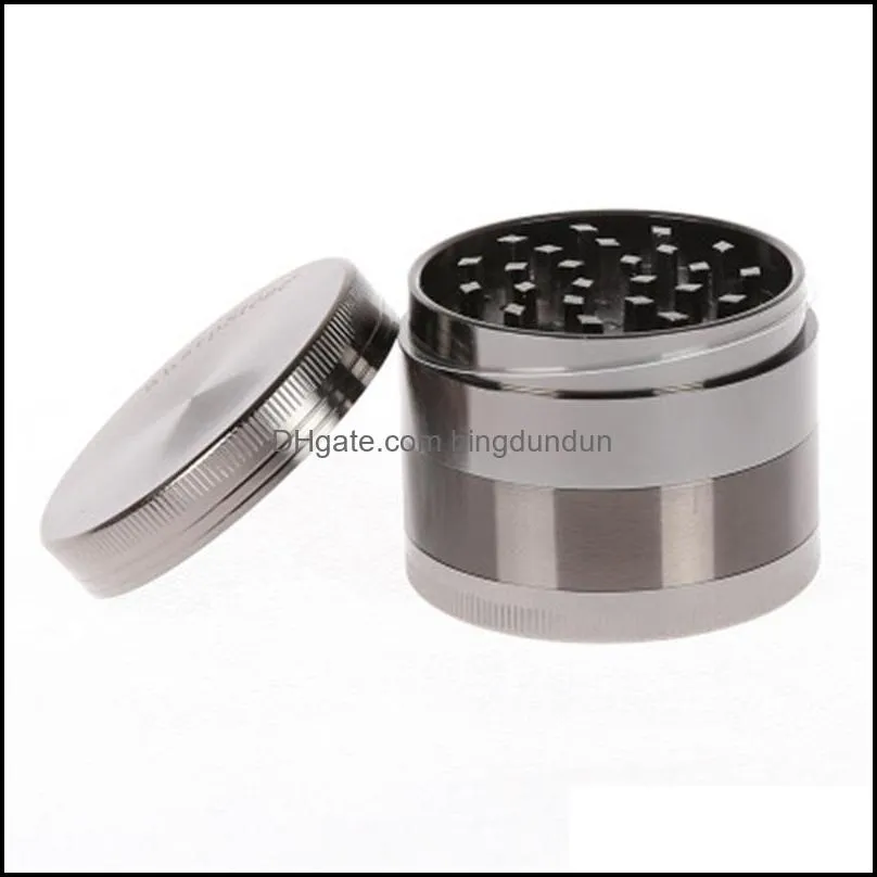 metal herb grinders sharp stone four layers grinder zinc alloy 40mm 50mm 55mm 63mm 75mm diameter abrader smoking accessories 20 5sh