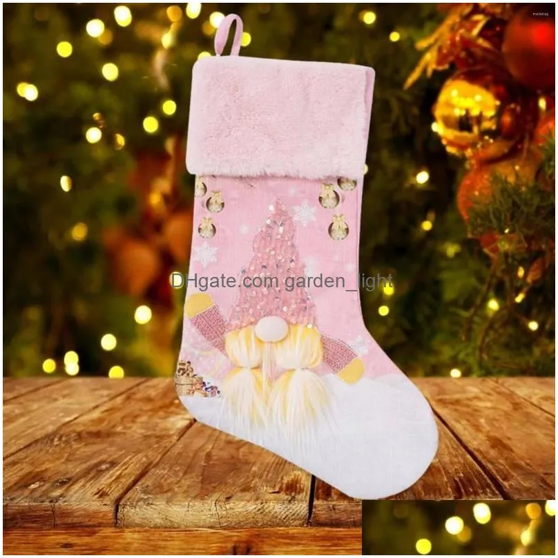 christmas decorations decoration socks exquisite patterns luminescent vintage convenient lanyard for shopping mall bedroom school