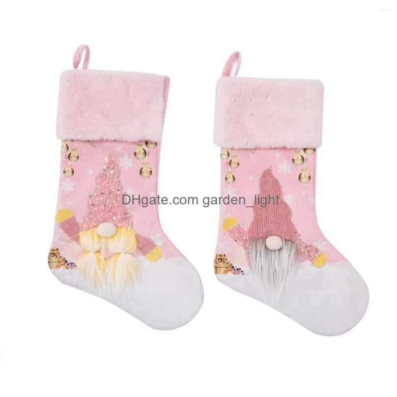 christmas decorations decoration socks exquisite patterns luminescent vintage convenient lanyard for shopping mall bedroom school