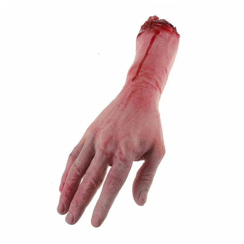 christmas decorations bloody horror scary halloween prop fake severed life size arm hand house 2223cm