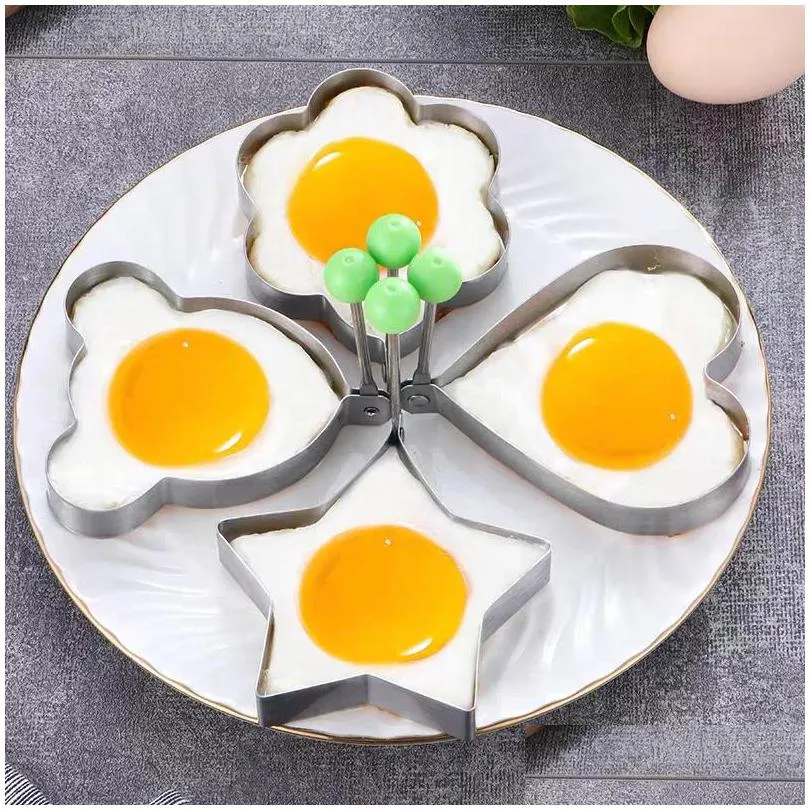 egg tools thickened stainless steel omelet omelette mold fried eggs pancake mold omelets ring