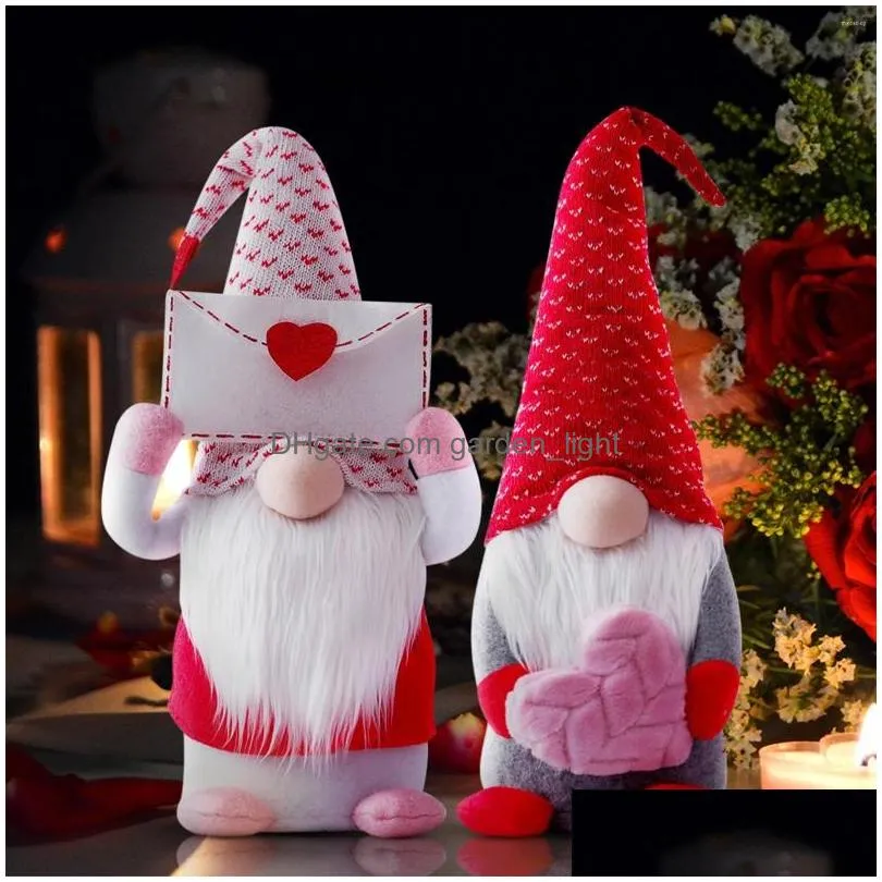 christmas decorations valentines day decor st. patricks faceless doll rudolph plush toy valentines gift