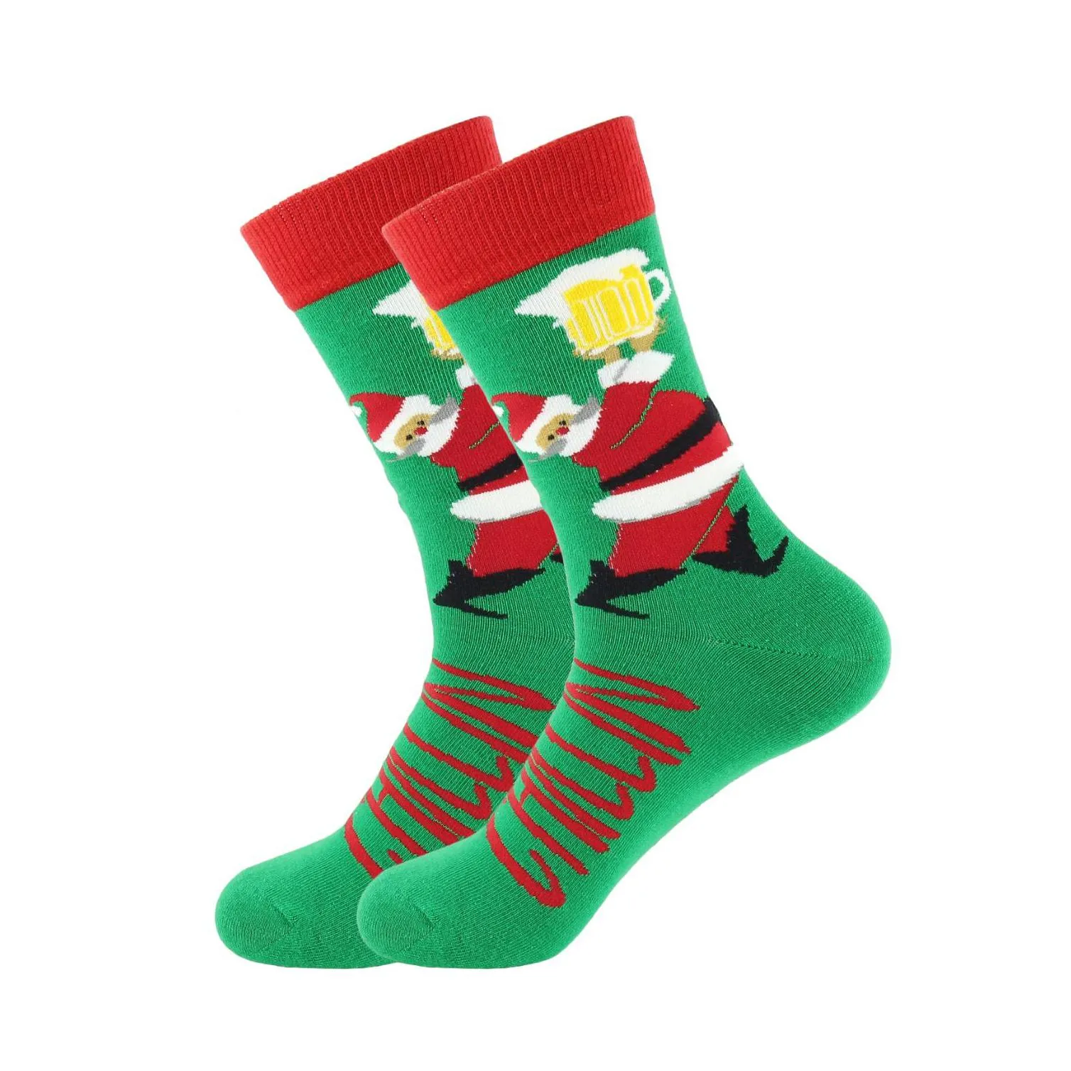 christmas tree snow elk gift cotton happy socks autumn winter christmas socks men funny year santa claus