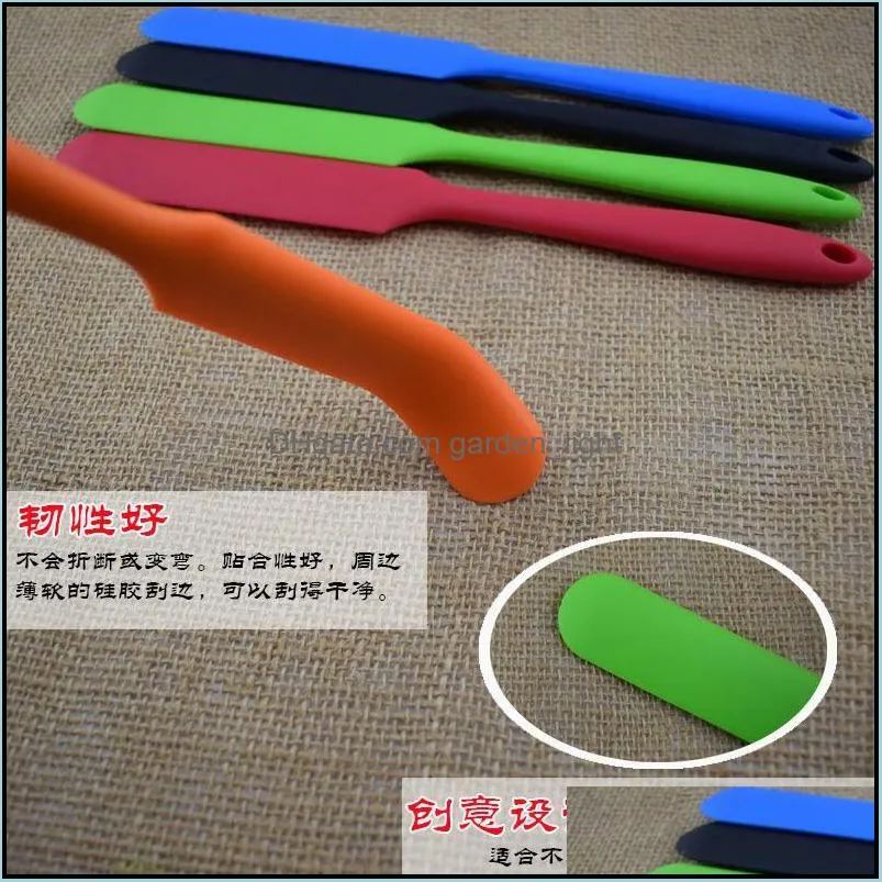 baking pastry tools 2pcs adeeing cake butter cream spatula scraper mixing tool silicone high temperature resistance