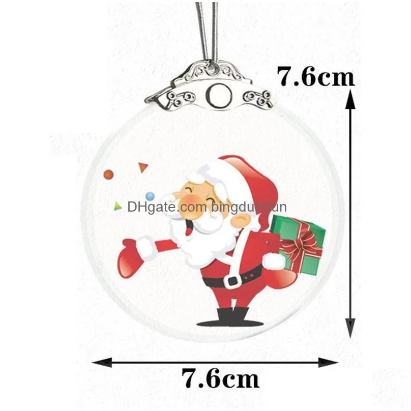 diy acrylic transparent christmas tree decorations ornaments christmas room decor ornamentss