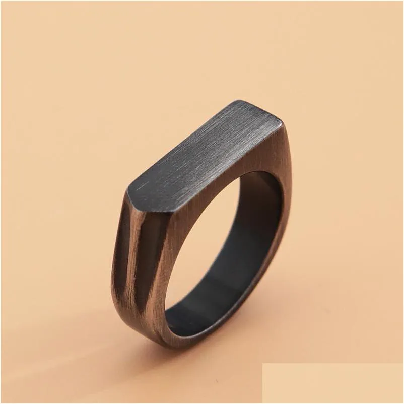 cluster rings korean version men women simple ring jewelry punk hip hop stainless steel mens fashion gift wholesale size 713