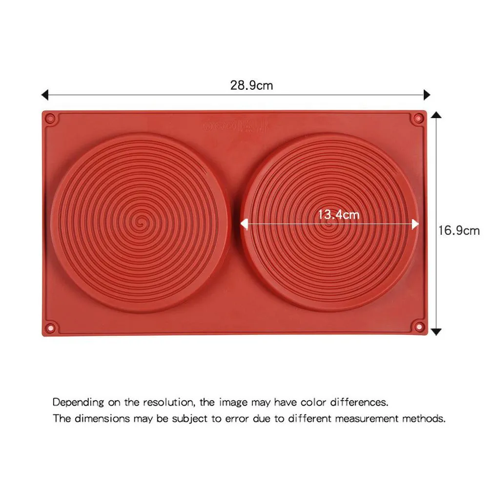 cake tools large silicone cake mold discs biscuit mould 2 holes round cylinder chocolate mold for cookie candy jelly muffin sandwiches