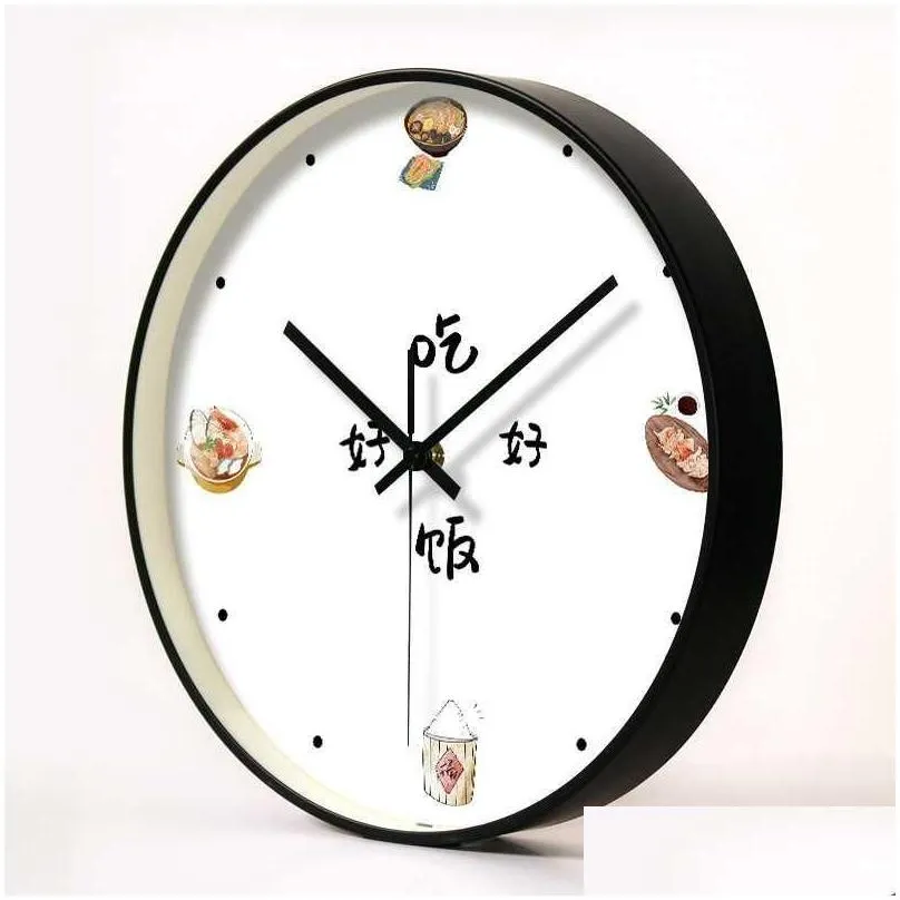 wall clocks nordic quartz clock silent kitchen cute round living room modern creative simple duvar saati household ae50wc