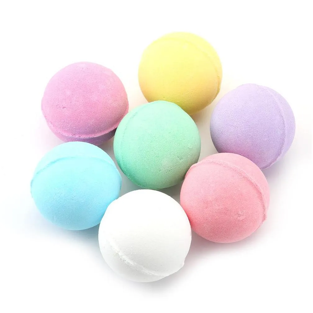 dhs 40g natural bubble bath bomb ball  oil handmade spa bath salts ball fizzy christmas gift