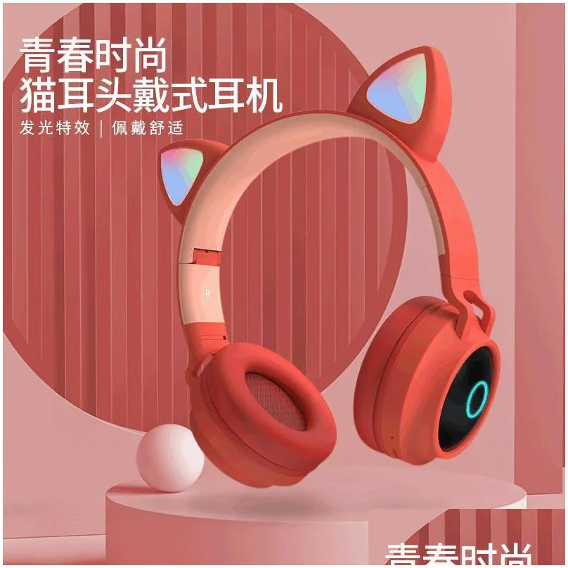 Cat Ear Wireless Bluetooth Gaming Headset