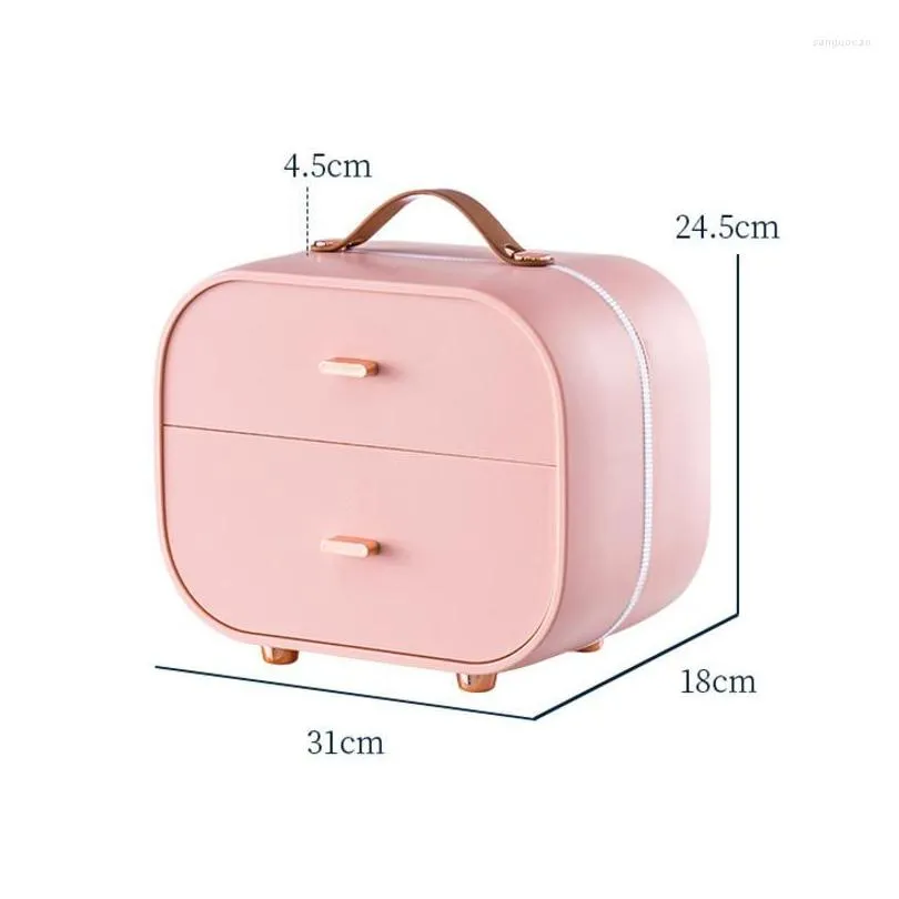 storage boxes plastic desktop drawer type organizer multilayer jewelry box bedroom cosmetics earrings ring home