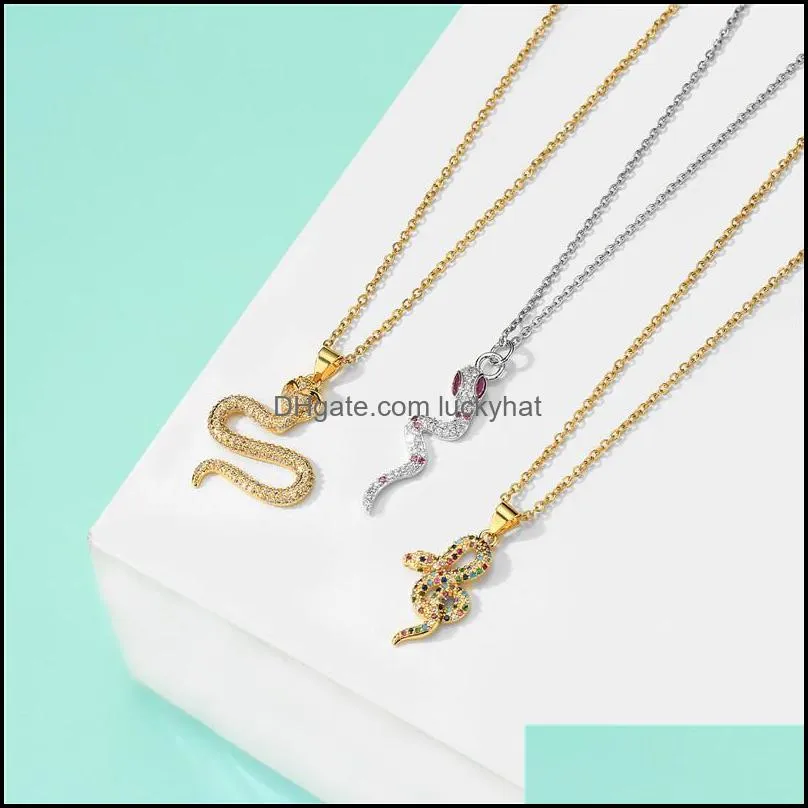 pendant necklaces necklace 2022 women delicate chain crocodile snake animal for clavicle choker collar cute fashion jewelrypendant