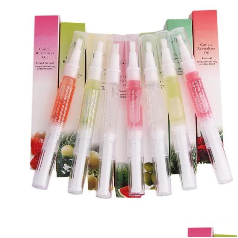 drop cuticle revitalizer oil fruits nail art treatment manicure soften pen tool nail cuticle oil for nail tips makeup tools