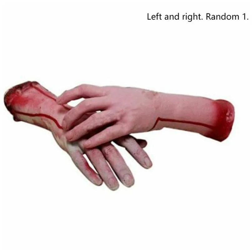 christmas decorations bloody horror scary halloween prop fake severed life size arm hand house 2223cm