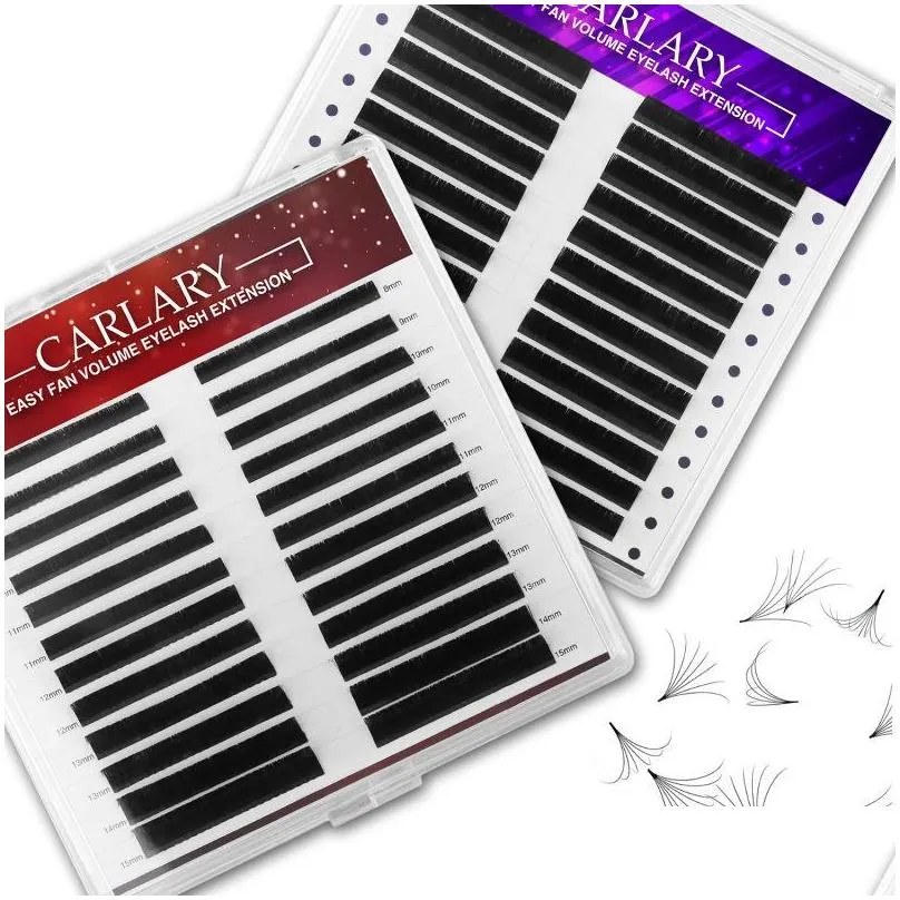 false eyelashes muselash easy fan lashes individual extension fast fanning label volume mega lash extentions