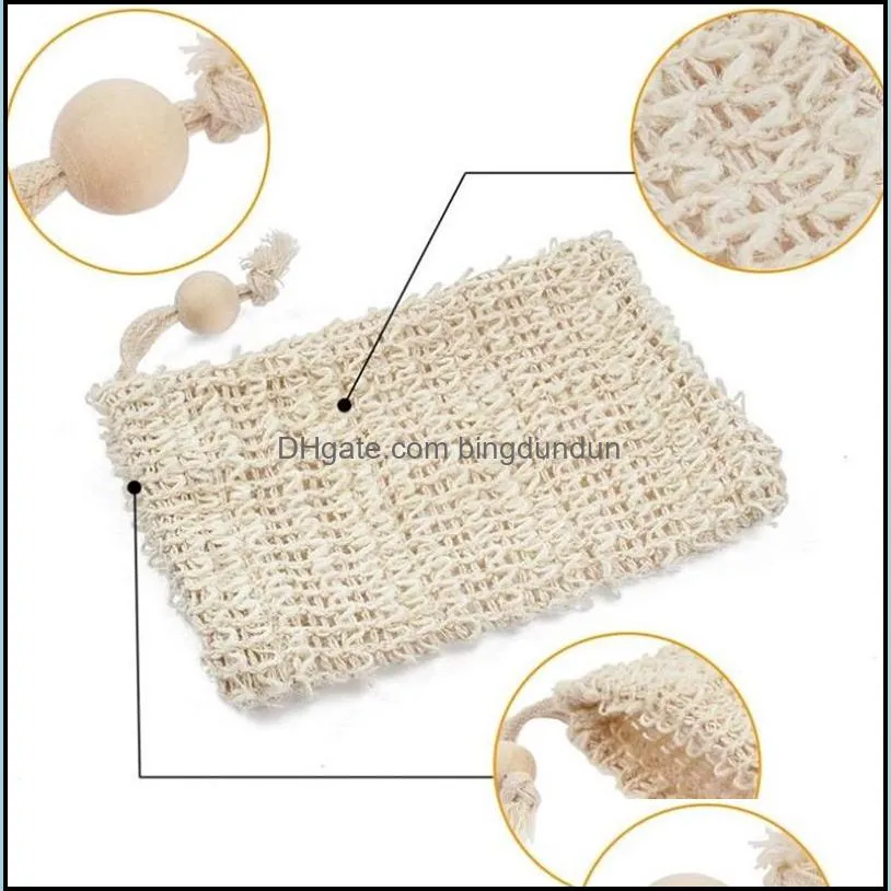 brushes soap bag making bubbles saver sack pouch storage drawstring bags skin surface cotton linen cleaning draw holder bath suppl 16