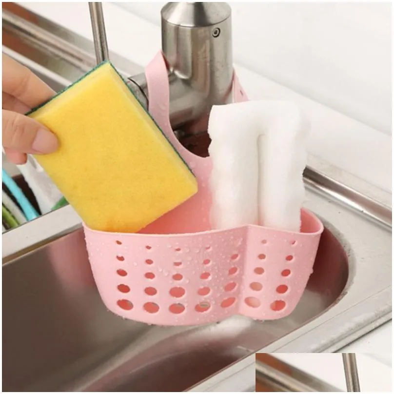 sink shelf soap sponge holder clip dish drainer drying rack silicone storage basket bag bathroom holder kitchen accessories tool