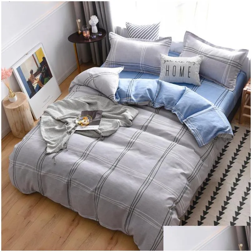 bedding sets set plant cashmere with duvet cover bed sheet pillowcase teen single 3/ 4pcs