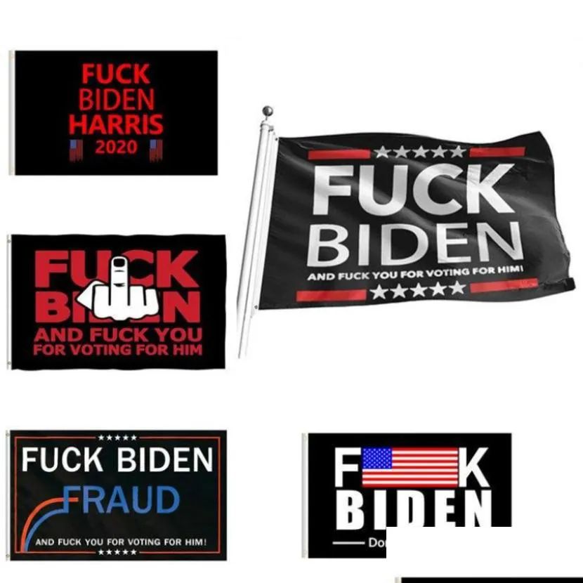 in stock 9 styles biden flag 90x150cm biden is not my president banner printed biden harris polyester flag banner