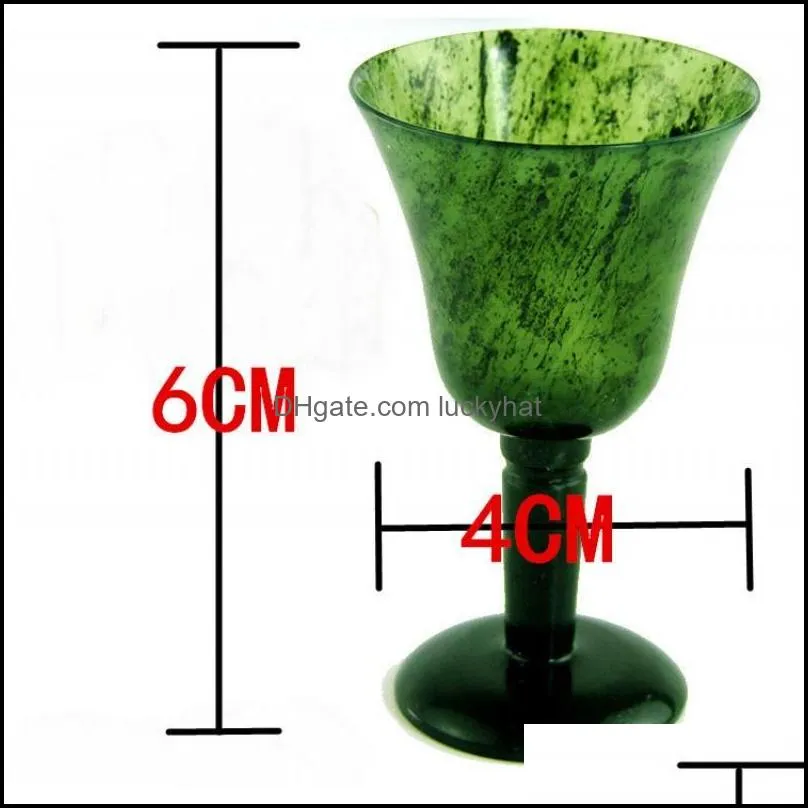 pendant necklaces factory wholesale gansu qilian jade jiuquan shandan mandarin duck dark luminous cup goblets drinking setpendant