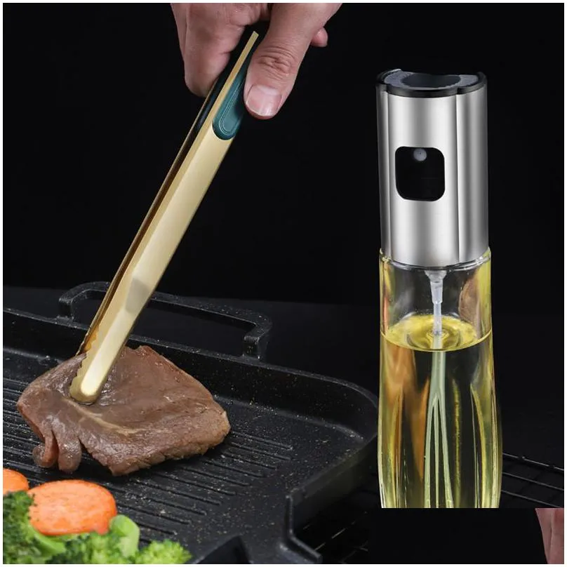 100ml kitchen glass bowl bbq dinnerware olive oil spray diffuser for kitchen dispenser bottle squirt container vinegar soy sauce fuel injection