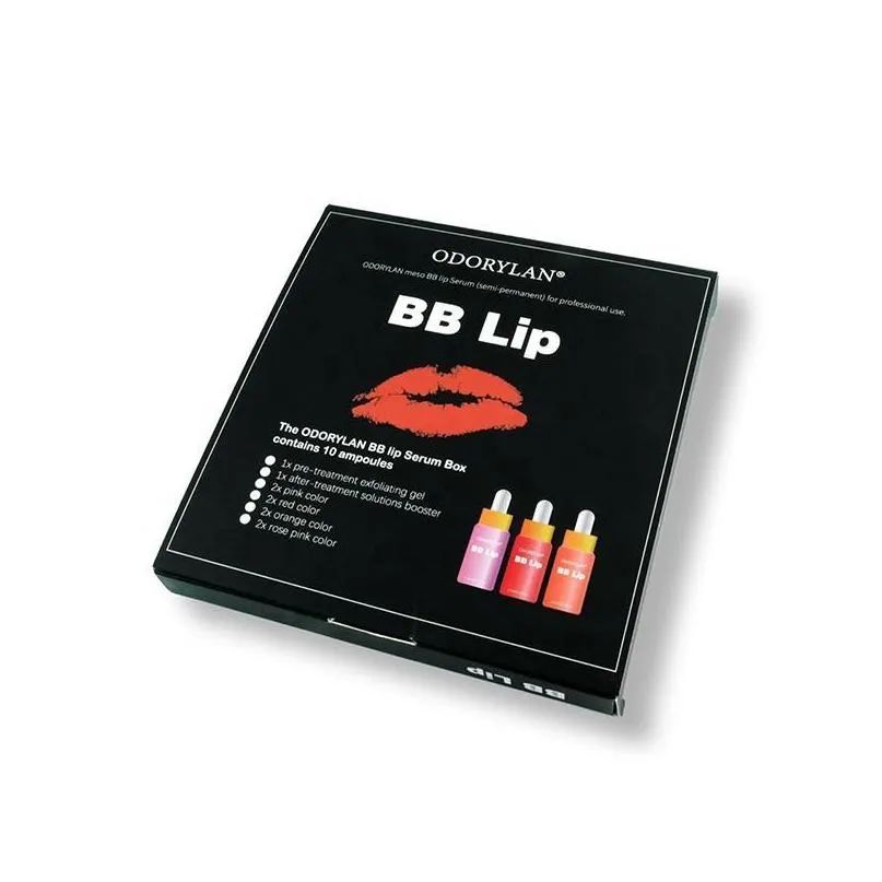 8pcs/kit bb lip cream glow serum korean makeup semi permanent lips coloring pigment gloss printing and moisturing