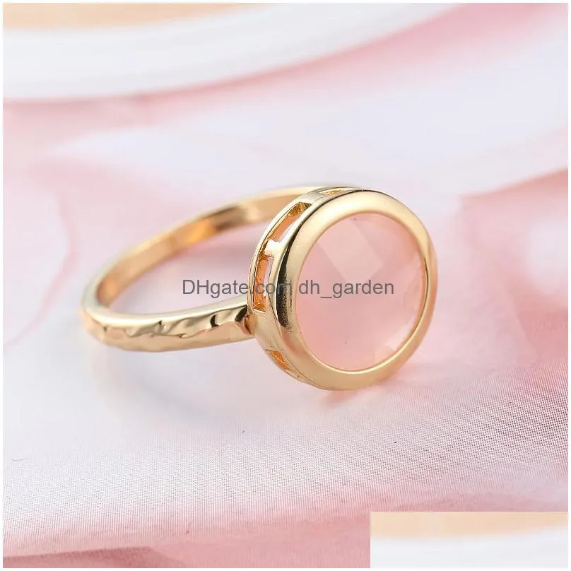 cluster rings vintage couple charm enviromental copper zircon ring fashion women men jewelry accessories