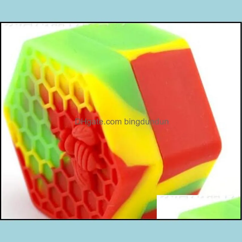 26ml honeybee wax container hexagon storage box jars hive silicone portable make up boxes eco friendly 3 5xz uu