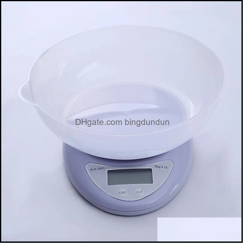 small portable lcd digital scale 5kg/1g 1kg/0.1g kitchen food precise cooking scale baking balance measuring weight scales 180 j2