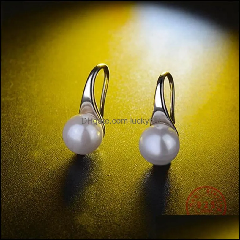 dangle chandelier pearl earrings for women freshwater 8mm drop earring fashion wedding accessories real tibetan silver 925