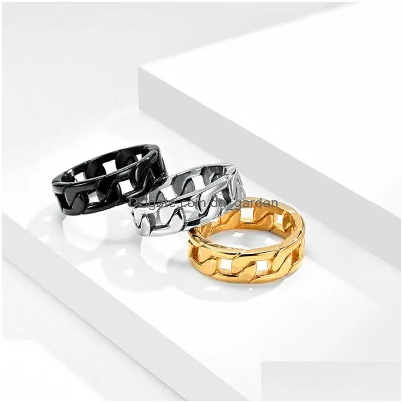 cluster rings unisex ring smooth surface twist simple women men finger