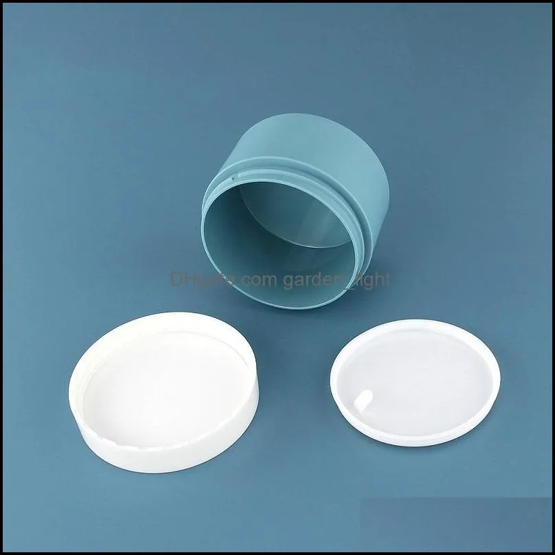 100g blue pet plastic cosmetic jar bottles injection moulded thick wall dispenser for cream mud mask