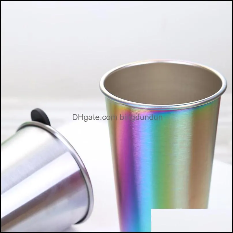 stainless steel mugs 500ml travel cup tumbler wine mug coffee beer mugs straws cup lids vacuum straight cup