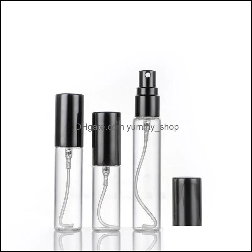 5ml 10ml 15ml parfum portable refillable spray bottle sample perfume bottle atomizer silver metal pump cosmetic case portable travel