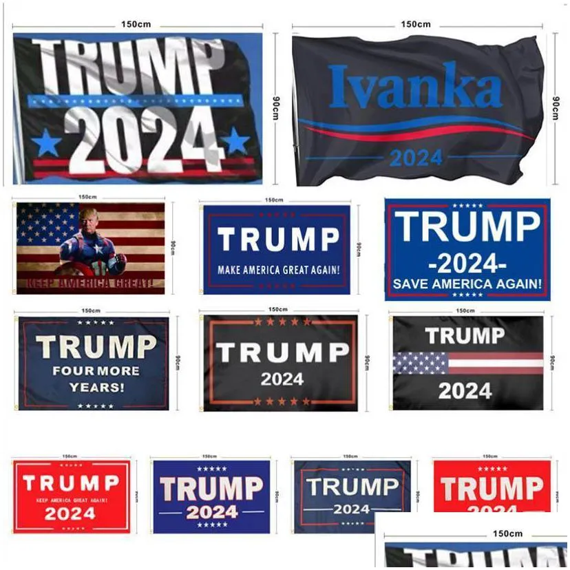 stock 120 designs direct factory 3x5 ft 90x150 cm save america again trump flag for 2024 president u.s. ensign