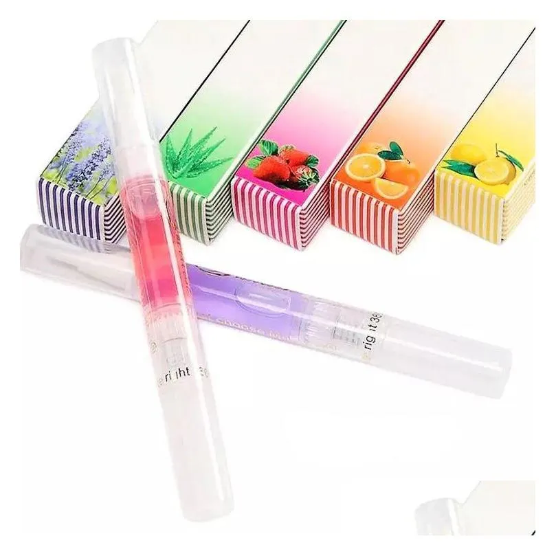 drop cuticle revitalizer oil fruits nail art treatment manicure soften pen tool nail cuticle oil for nail tips makeup tools