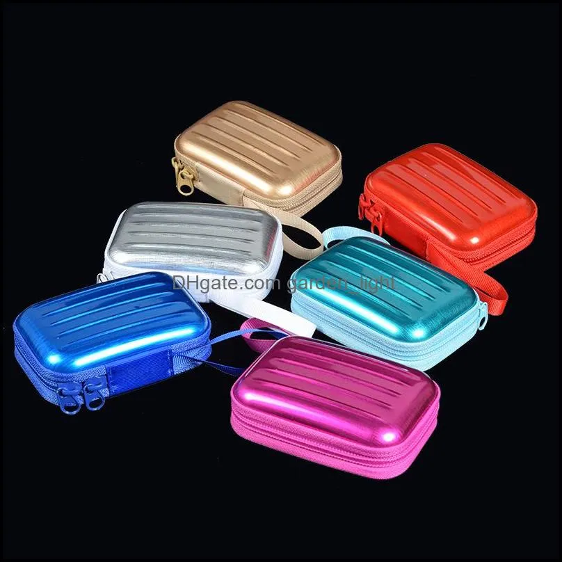 2020 tinplate coin purse mini key case square shape coin storage bag party favor gift