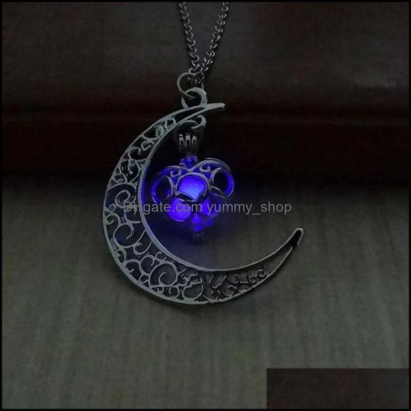 glowing in the dark pendant necklaces choker necklace collares jewelry