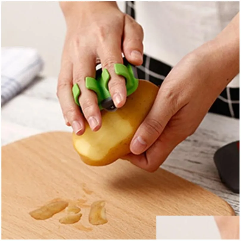 twofinger vegetable tools peeler kitchen planer antishaving hand  skin peelers potato slicer carrot grater fruit cutter pear shredder