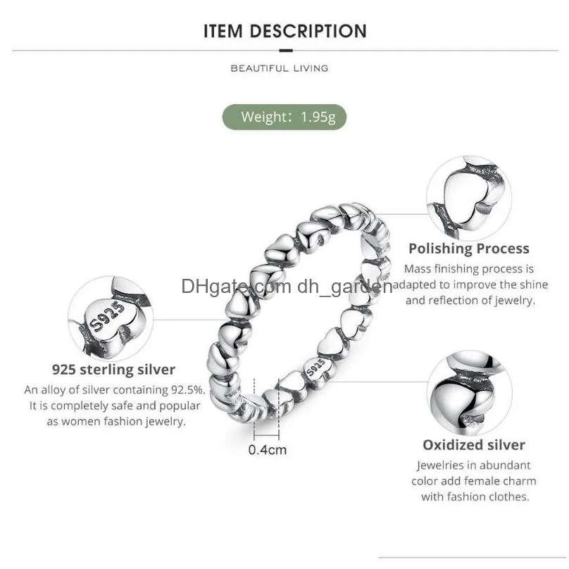 cluster rings zemior real 925 sterling silver ring forever love heartshape finger jewelry gift original global shopping festival 2021