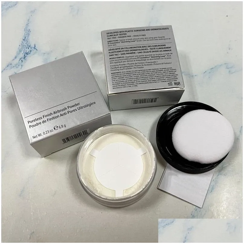 loose powder 6.8g poreless finish airbrush powder matte finishing face makeup