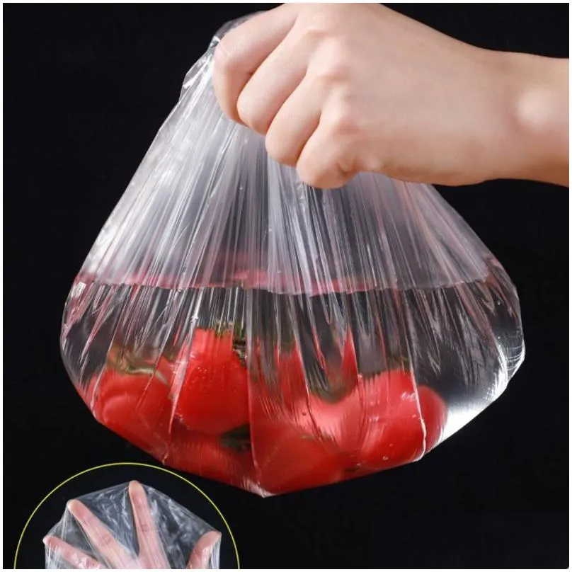 food cover plastic  keeping saver bag bowl cover saran wrap elastic kitchen food lids dust covers storage