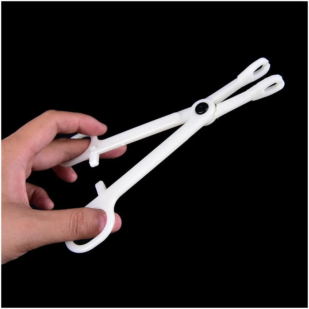 professional plastic round open clamp disposable body piercing plier body ear lip navel nose tongue piercing forcep tool