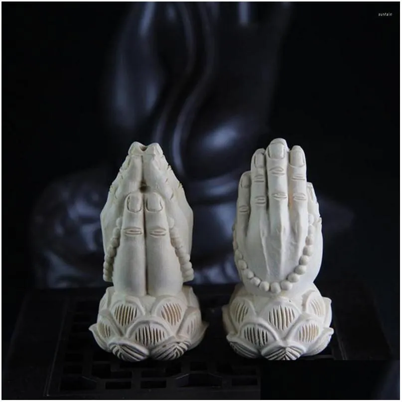 garden decorations buddha hand statue attractive cute desktop decor sculpture lightweight