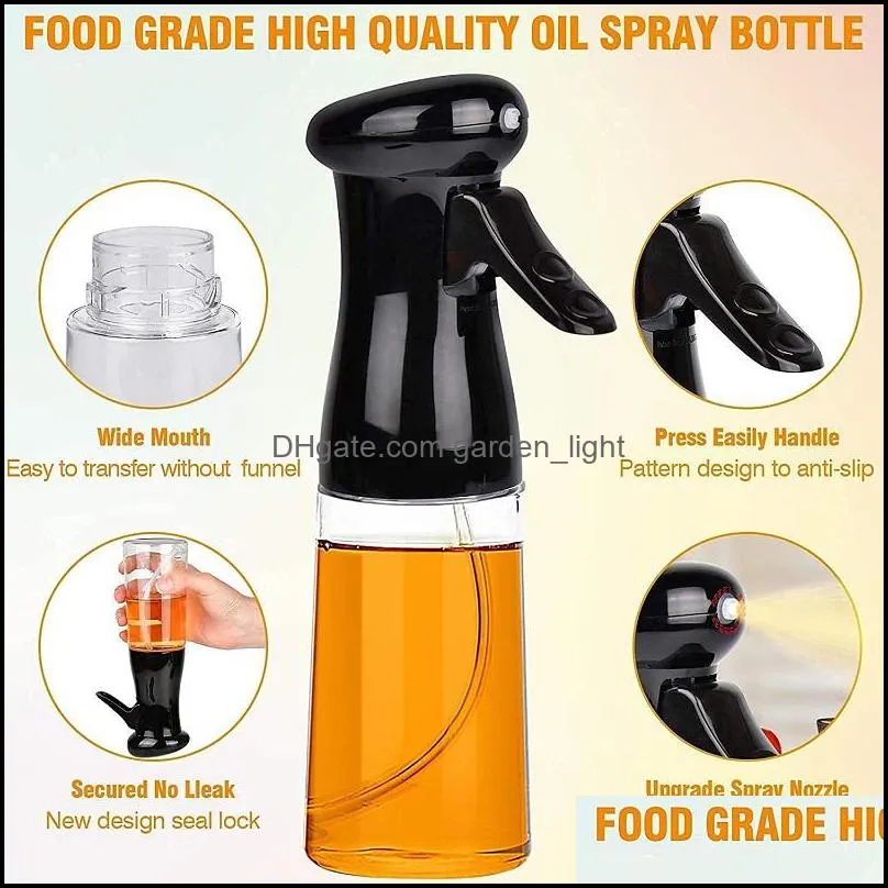 multifunction leakproof 200ml food grade oil spray bottle kitchen olive oil fine mist sprayer for cooking bbq