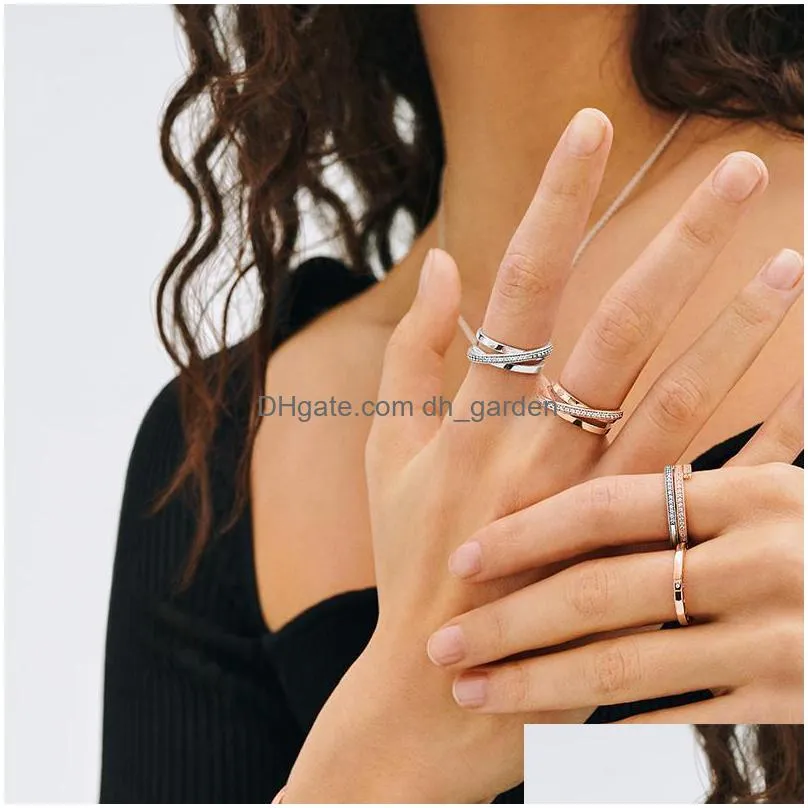 cluster rings 2021 jewelry for women diy designer 925 sterling silver fit original making handmade accessorie matching wholesale