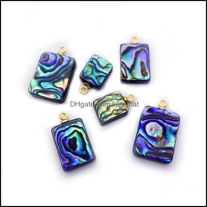 charms natural abalone shell pendant stitching mother exquisite womens jewelry making diy earrings necklace accessoriescharms