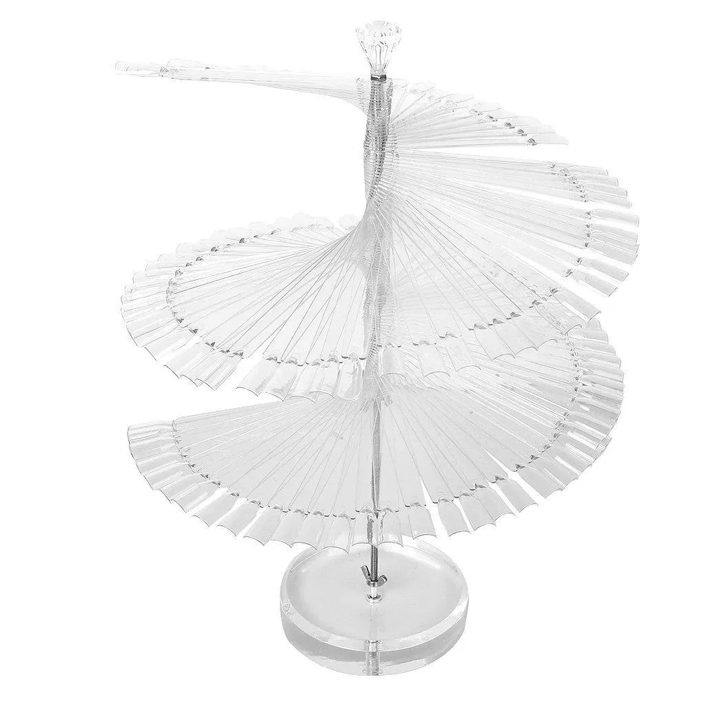 wholesale pro spiral fan shape display stand holder for 120pc false nail art polish board tips stick